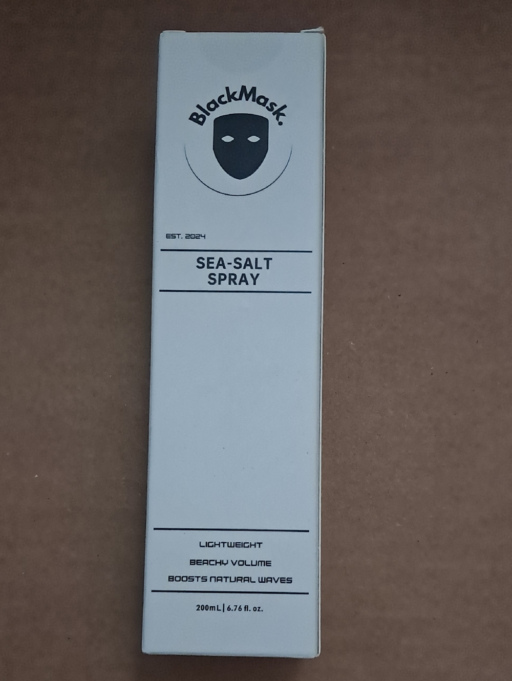 Black Mask Lightweight Beachy Volune Sea-Salt Spray